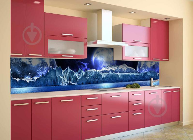 Скинали на кухню Zatarga «Планеты» 650х2500 мм виниловая 3Д наклейка кухонный фартук самоклеящаяся Z180499/1