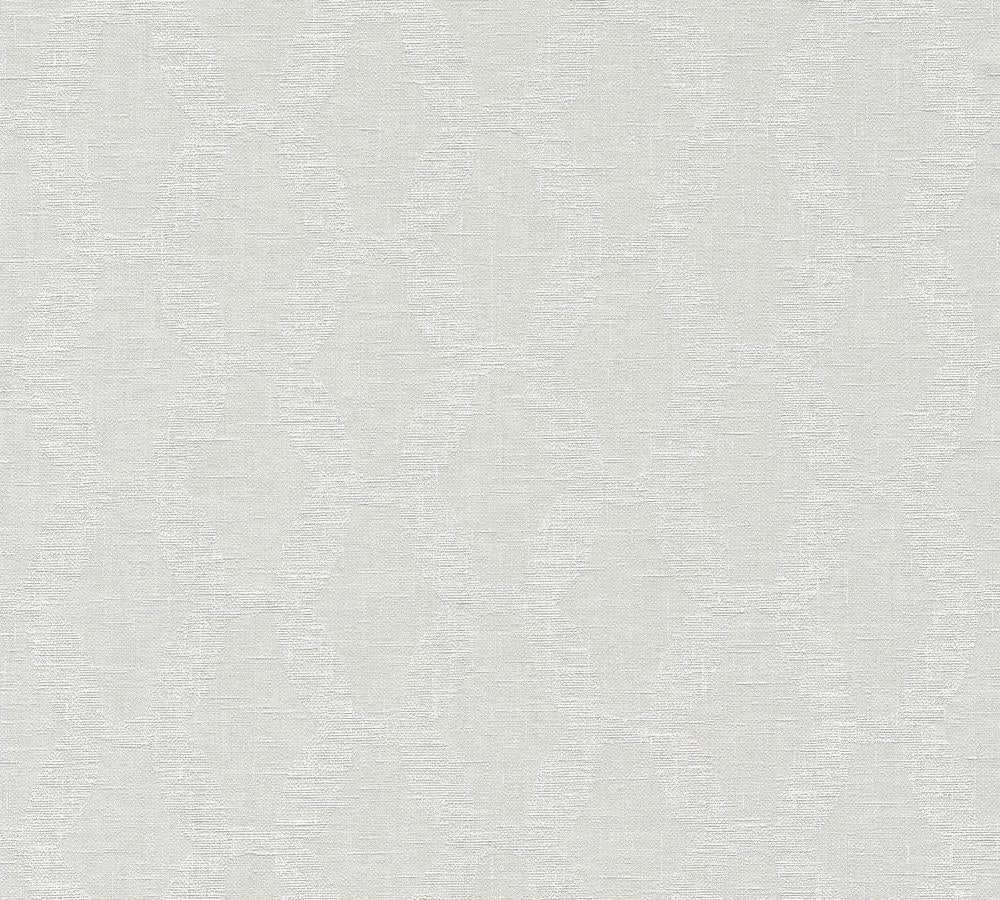 Обои виниловые на флизелиновой основе A.S.Creation Linen Style 36638-2 Серый/Белый