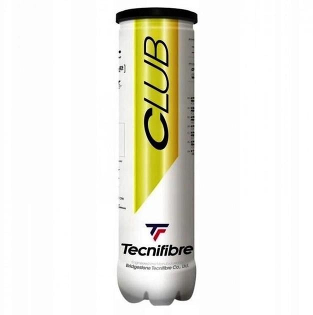 М'ячі для великого тенісу Tecnifibre Club 4В Club 4TF)