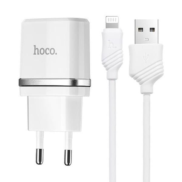 Комплект СЗУ Hoco С11 1A1USB + Lightning