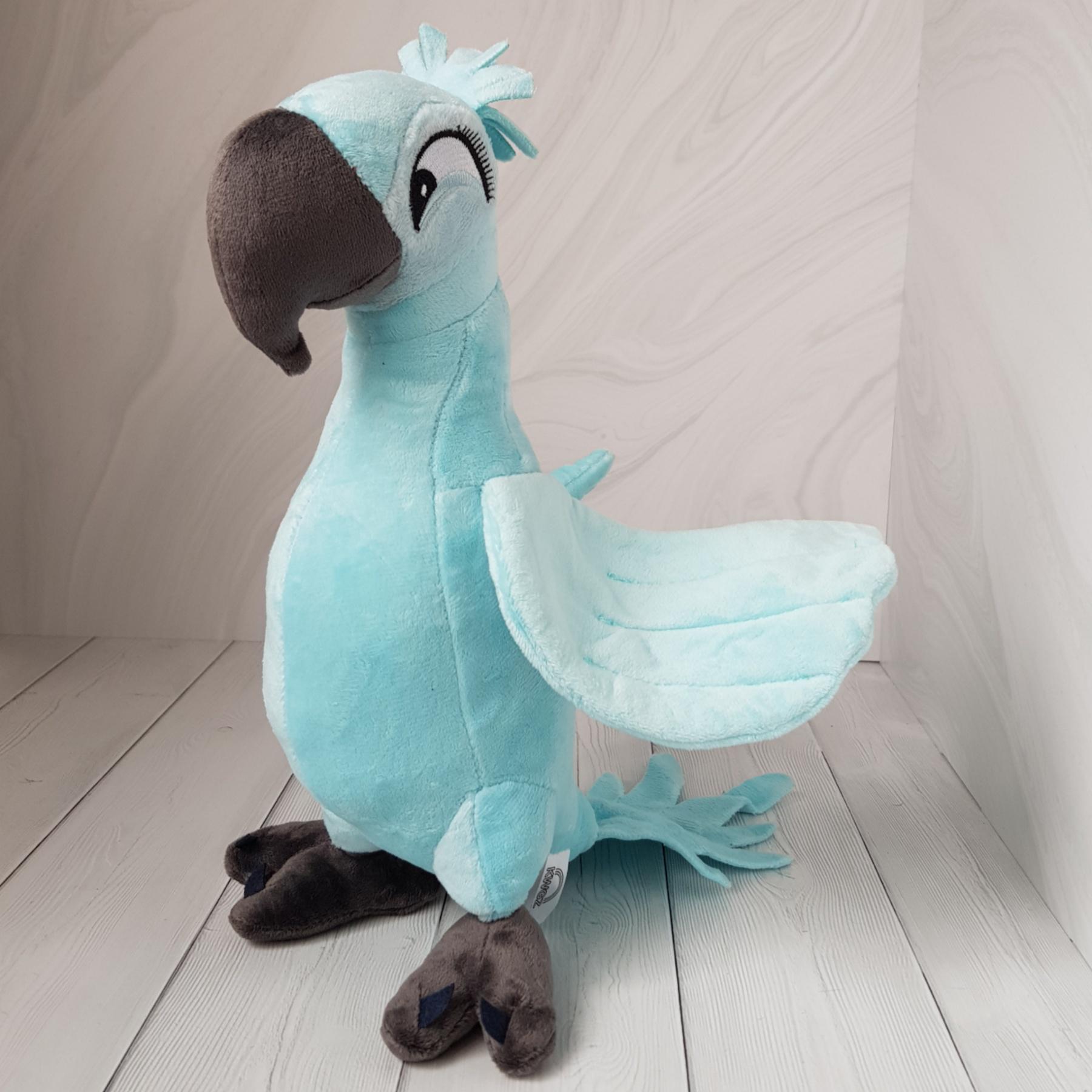 М'яка іграшка папуга Перлинка герой мультфільму Ріо 30 см Блакитний (2075407474) - фото 1 М'яка іграшка папуга Перлинка герой мультфільму Ріо 30 см Блакитний (2075407474) - фото 1