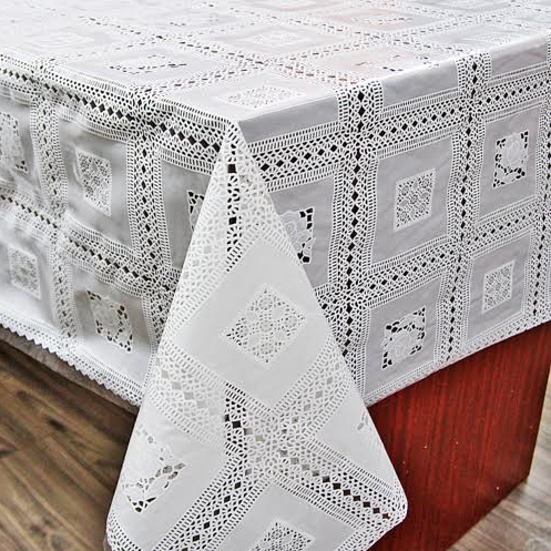 Клеенка кухонная Lace Ажур 1,32 м Белый (043F)