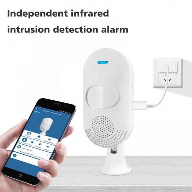 Сигнализация с датчиком движения и сиреной Tuya PIR Motion Alarm смарт мини с оповещением на смартфон - фото 3