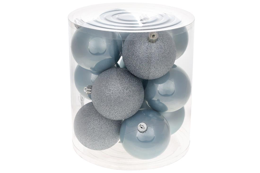 Набор новогодних шаров BonaDi пластик 12 шт. D 8 см (47-029)