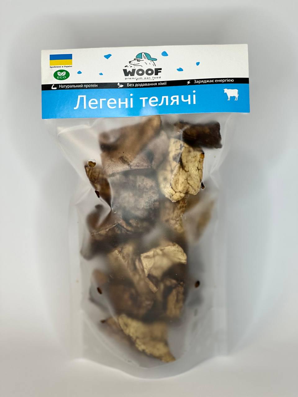 Ласощі для собак WooF Легкі телячі 85 г