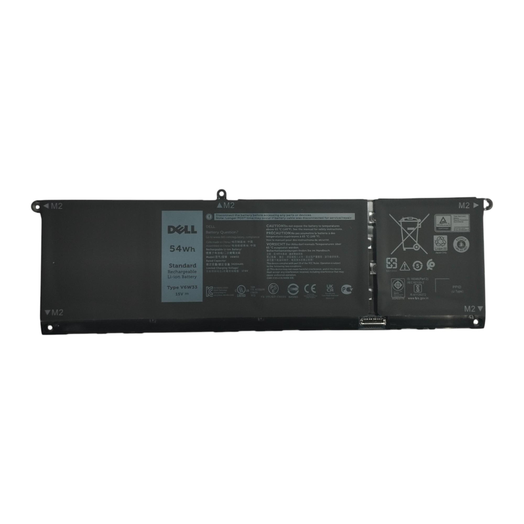 Акумулятор для ноутбука Dell Inspiron 13 5310 V6W33 15V 3600 mAh