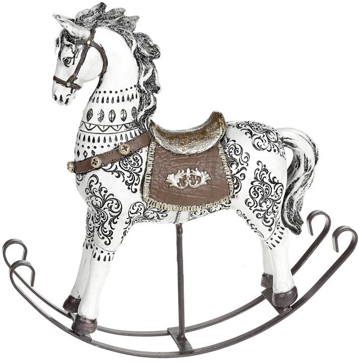 Декоративная статуэтка-качалка Лошадка 23х6х23 см полистоун (BD-218-874)