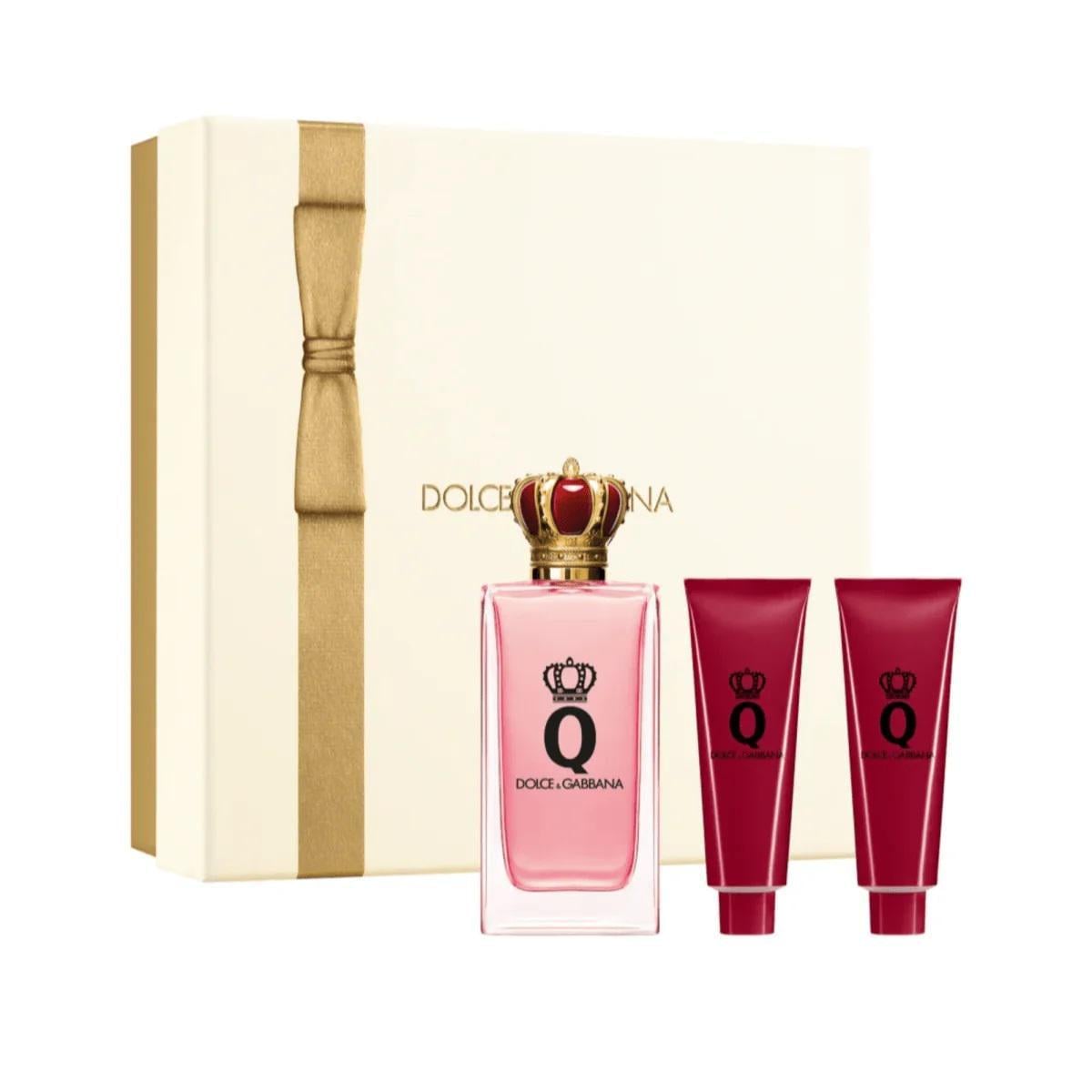 Подарочный набор для женщин Dolce&Gabbana Q парфюмированная вода 100 мл/гель для душа 50 мл/лосьон для тела 50 мл (405403)