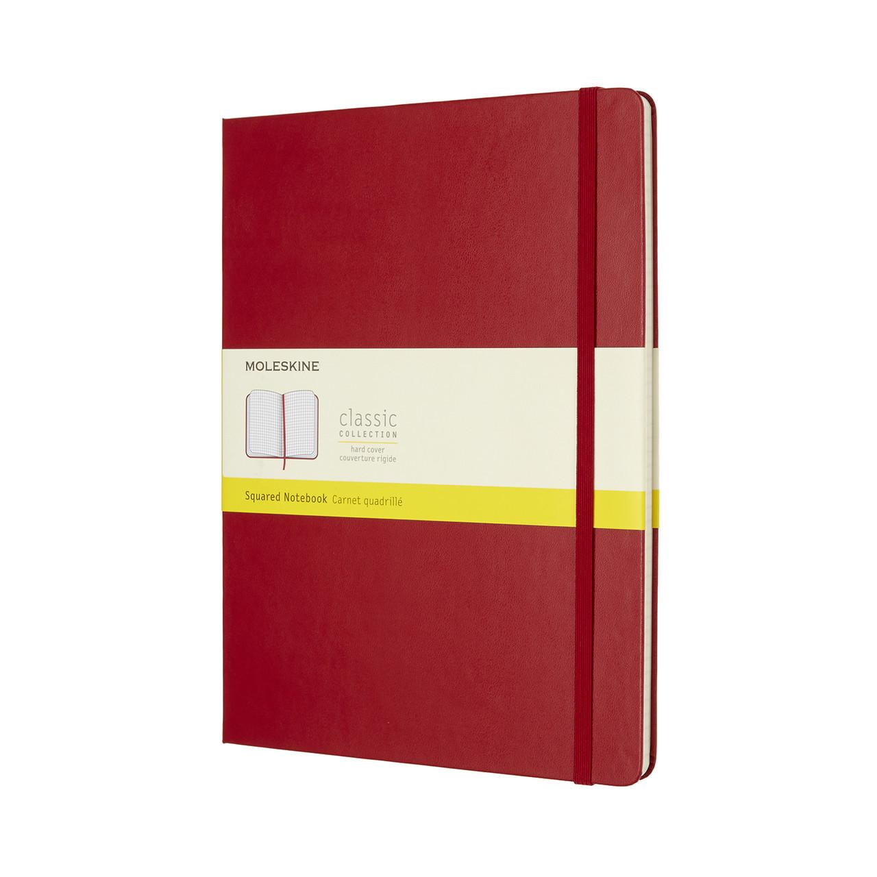 Блокнот Moleskine Classic большой 192 страницы в клетку 19х25 см Красный