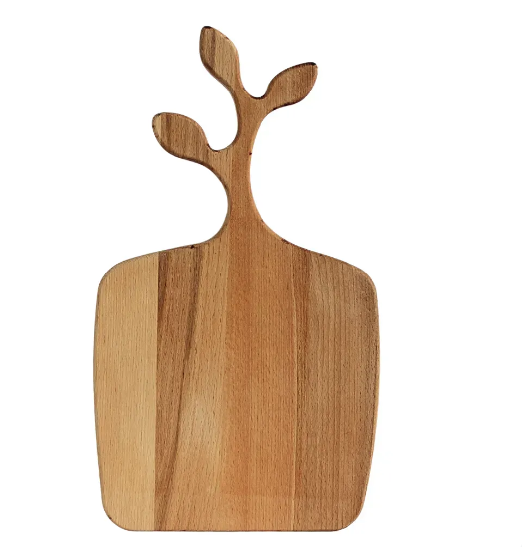 Доска кухонная с ручкой OLIVE 26 см деревянная (D017)