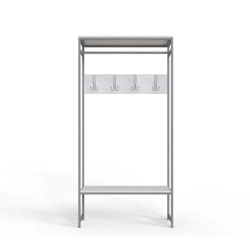 Вешалка модульная напольная Ferrum-decor Трелис 14 ДСП 16 мм 180x90x38 см Серый/Белый (FRD-104355) Вешалка модульная напольная Ferrum-decor Трелис 14 ДСП 16 мм 180x90x38 см Серый/Белый (FRD-104355)