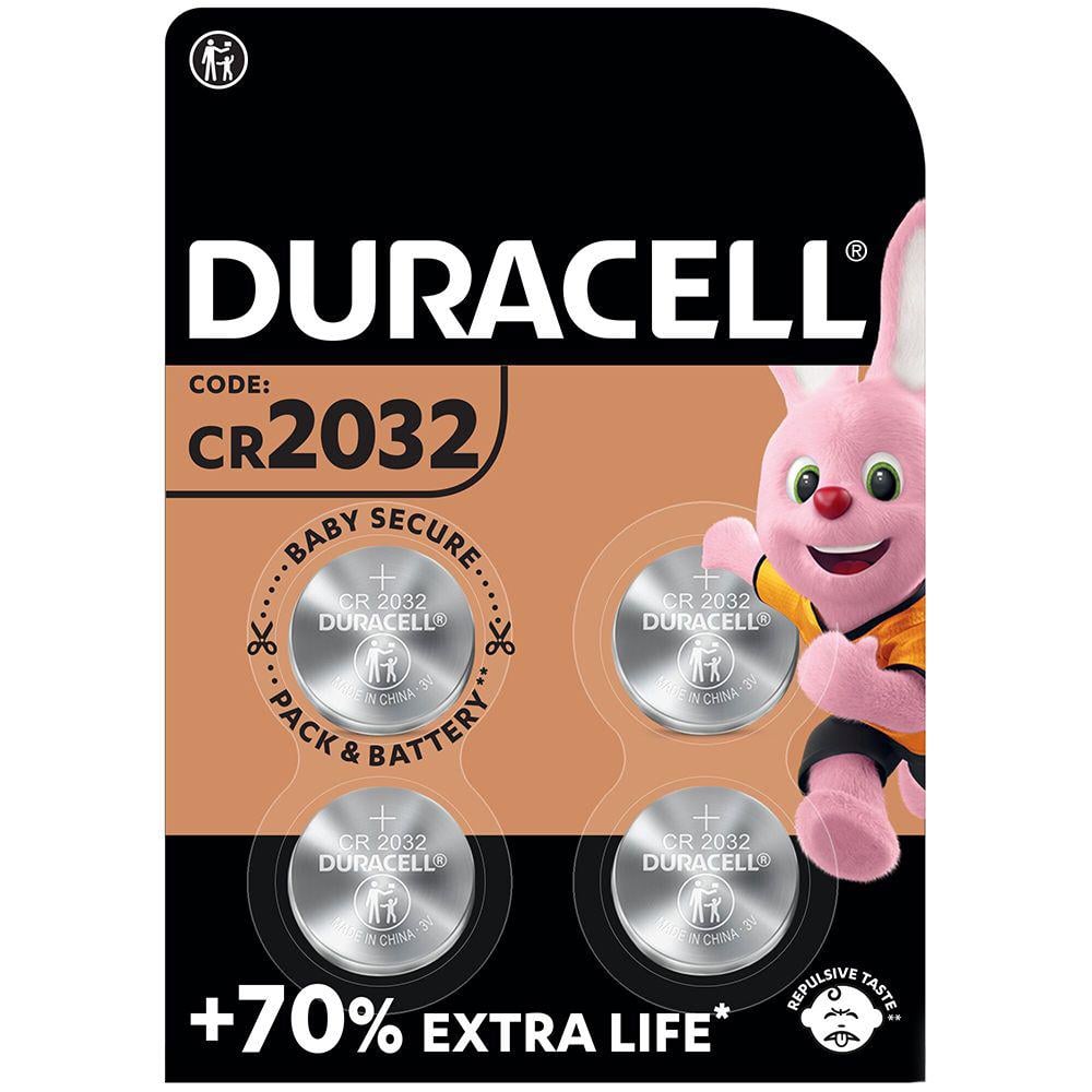 Батарейки литиевые сDuracell 2032 3V DL2032/CR2032 4 шт. (5000394071780)