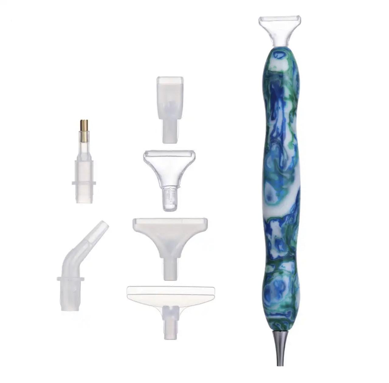 Стилус для алмазной мозаики 6 насадок и 1 металлическая насадка (1879075994)