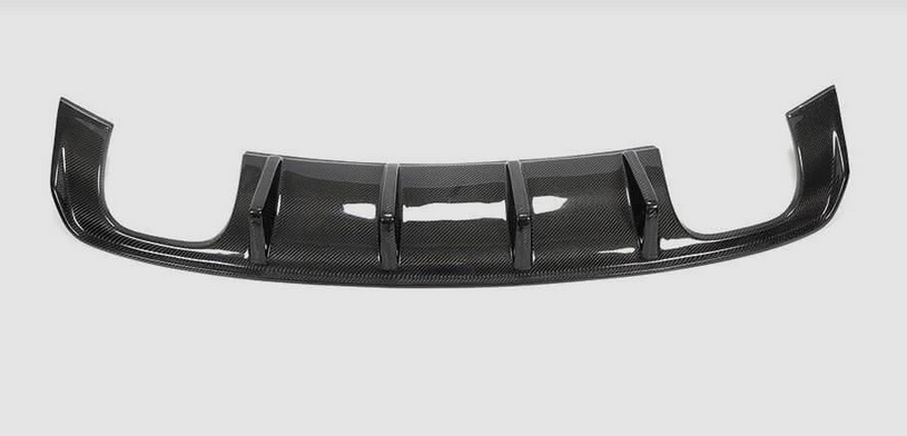 Диффузор заднего бампера DDCarbon V3 для S-Line SD 2012-2016 DDCarbon для Audi A3 2012-2020 гг. натуральный карбон (133002)