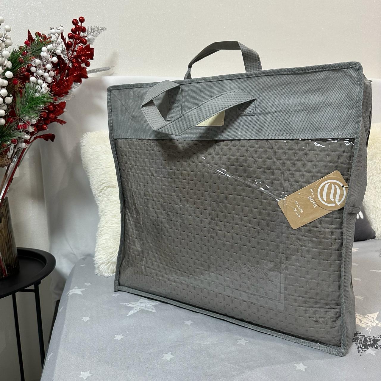 Покрывало на кровать евро 200x230 см Графитовый (28796086) - фото 10 Покрывало на кровать евро 200x230 см Графитовый (28796086) - фото 10