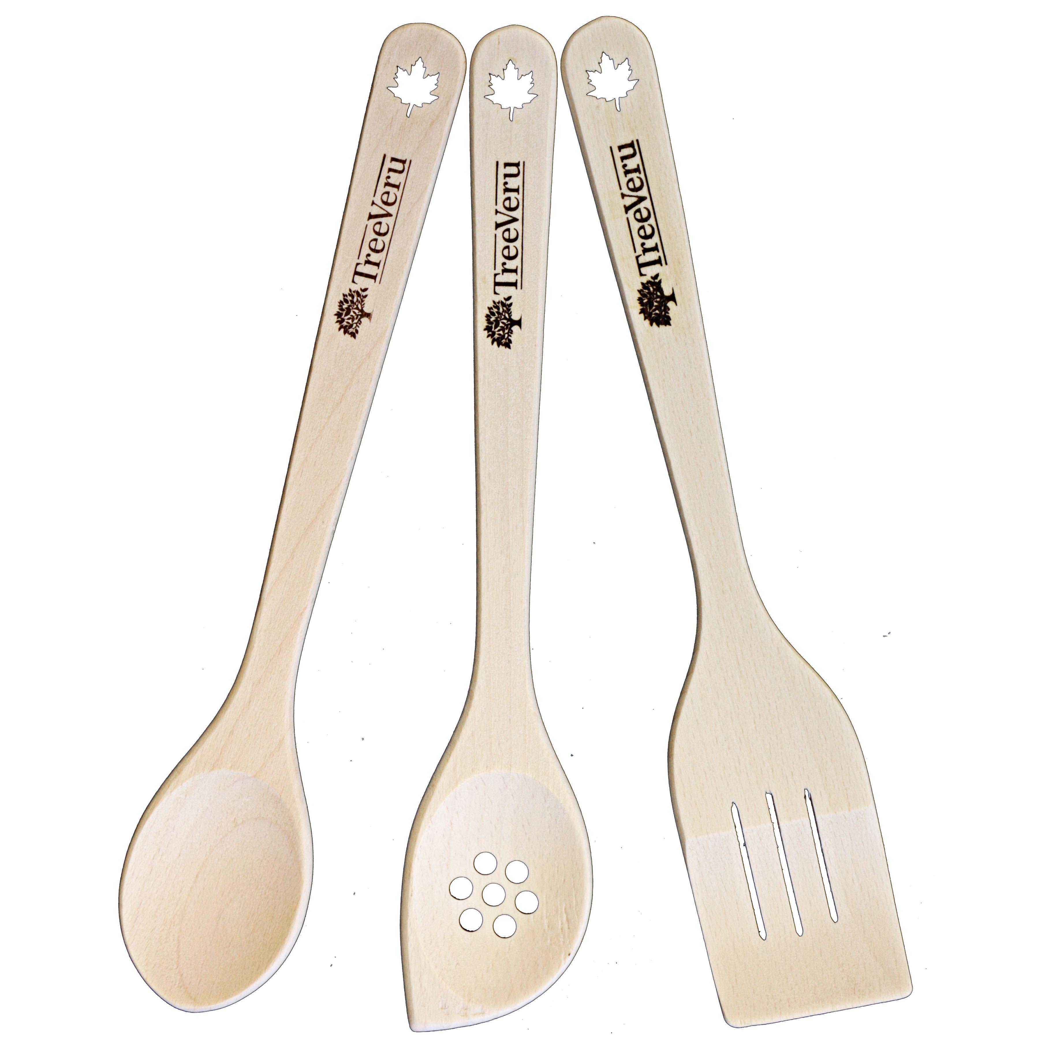 Набор лопаток кухонных TreeVeru бук 30х5,5 cм 3 шт. (6044646)