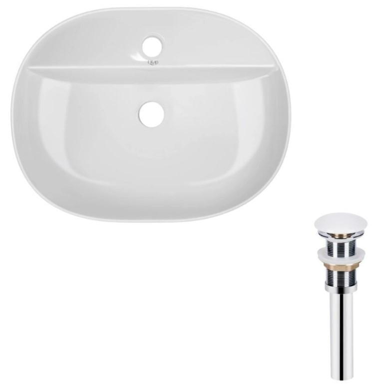 Раковина накладная овальная Qtap Scorpio 500x380x120 мм с донным клапаном PU02 White (QT14112202WN47313) Раковина накладная овальная Qtap Scorpio 500x380x120 мм с донным клапаном PU02 White (QT14112202WN47313)