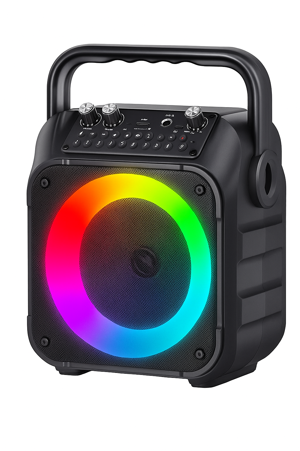 Караоке-система K9-M LED підсвічування 2 бездротові мікрофони портативна