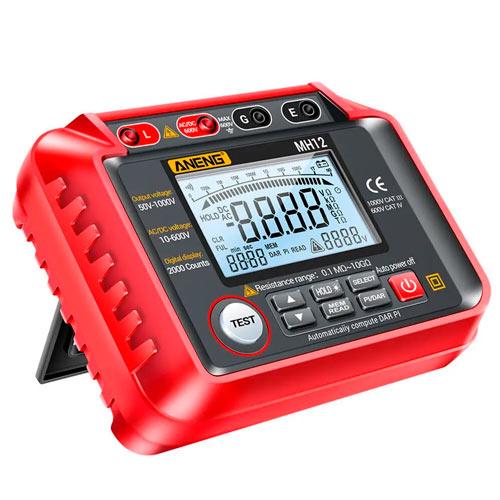 Тестер изоляции сопротивления ANENG MH12 до 10ГОм DAR PI Black/Red (799112) - фото 2