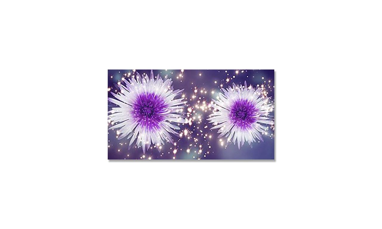 Наклейка виниловая на стол Zatarga Блестящие Астры 650х1200 мм (1289776658)