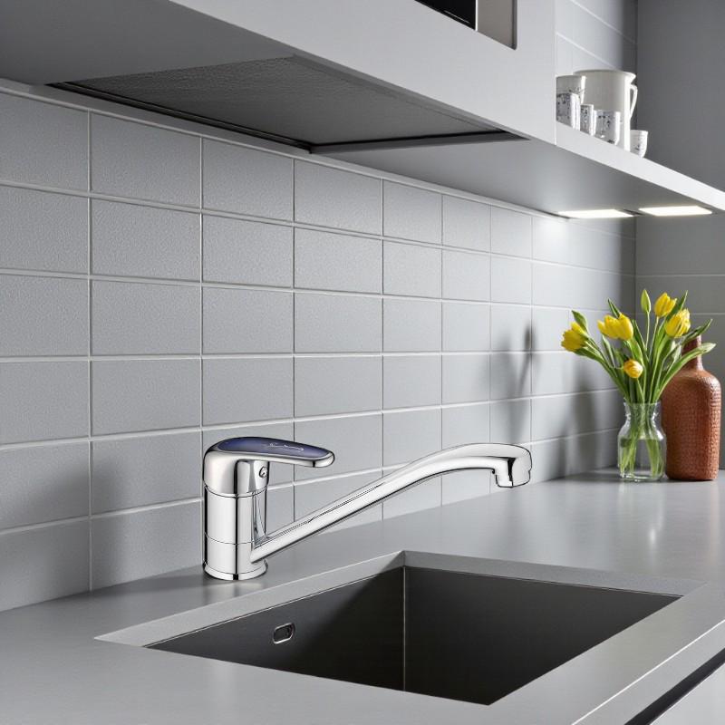 Смеситель для кухни Cron MAGIC-4 с коротким изливом однорычажный цинковый сплав Хром (b-CR0106) - фото 2 Смеситель для кухни Cron MAGIC-4 с коротким изливом однорычажный цинковый сплав Хром (b-CR0106) - фото 2