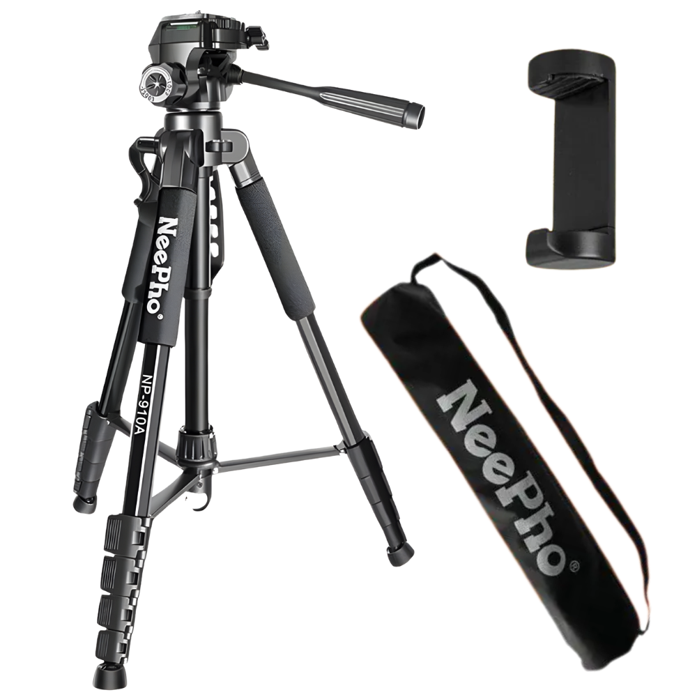 Штатив для фотоаппарата/телефона NeePho алюминиевый 57-210 см 1/4" (NP-910A)