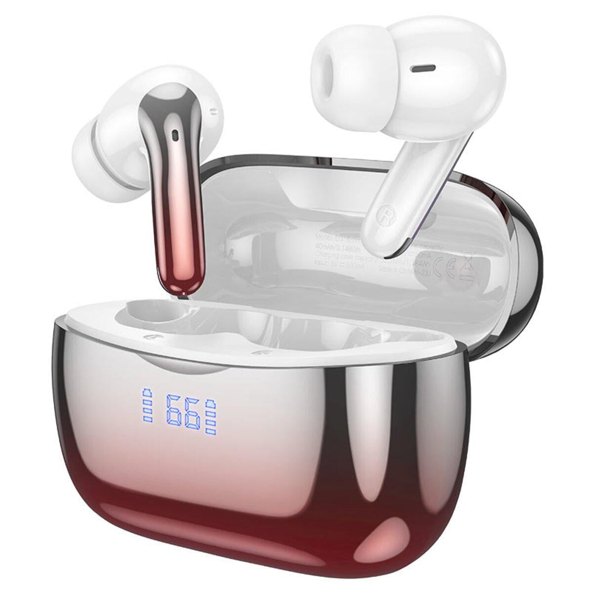 Наушники беспроводные Hoco EQ16 Shine true wireless BT5.3 320 mAh Red glaze (6942007619110)
