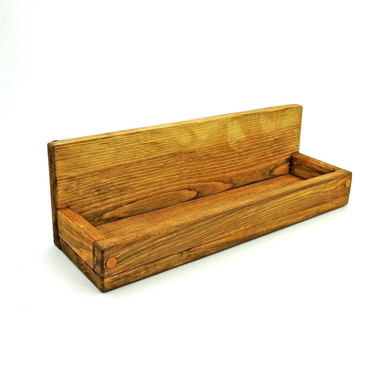 Полка настенная из дерева Джида Мускат (НСП-006007)