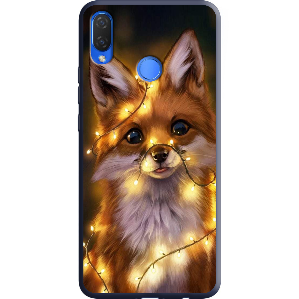 Чохол Boxface Huawei P Smart Plus Різдвяна Лисичка Синій силікон (34912-up2399-36131)
