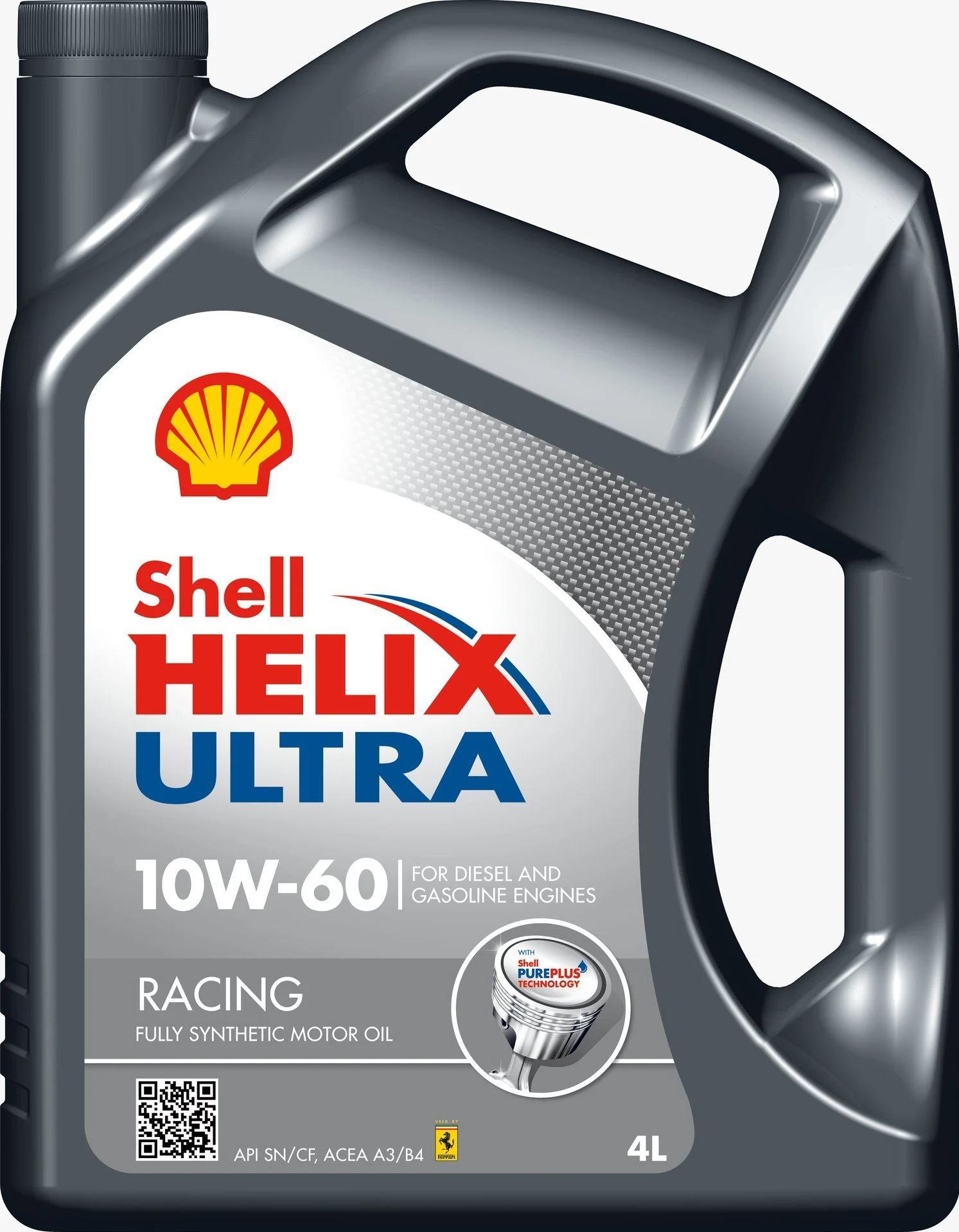 Мастило моторне Shell Helix Ultra Racing 10W-60 4 л Мастило моторне Shell Helix Ultra Racing 10W-60 4 л