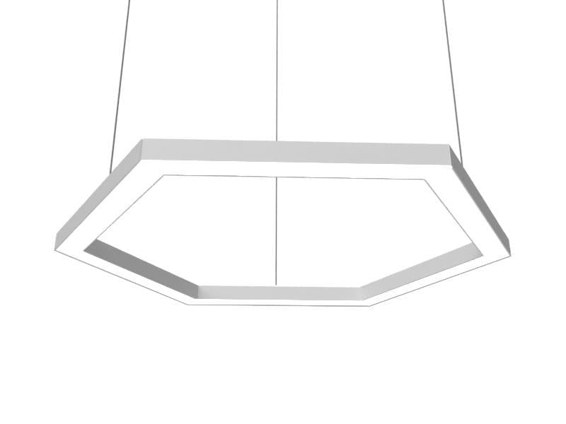 Подвесной светильник светодиодный Шестиугольник 220V 108W 13000 Lm 4000K 500х6 мм (LED_4856_p)