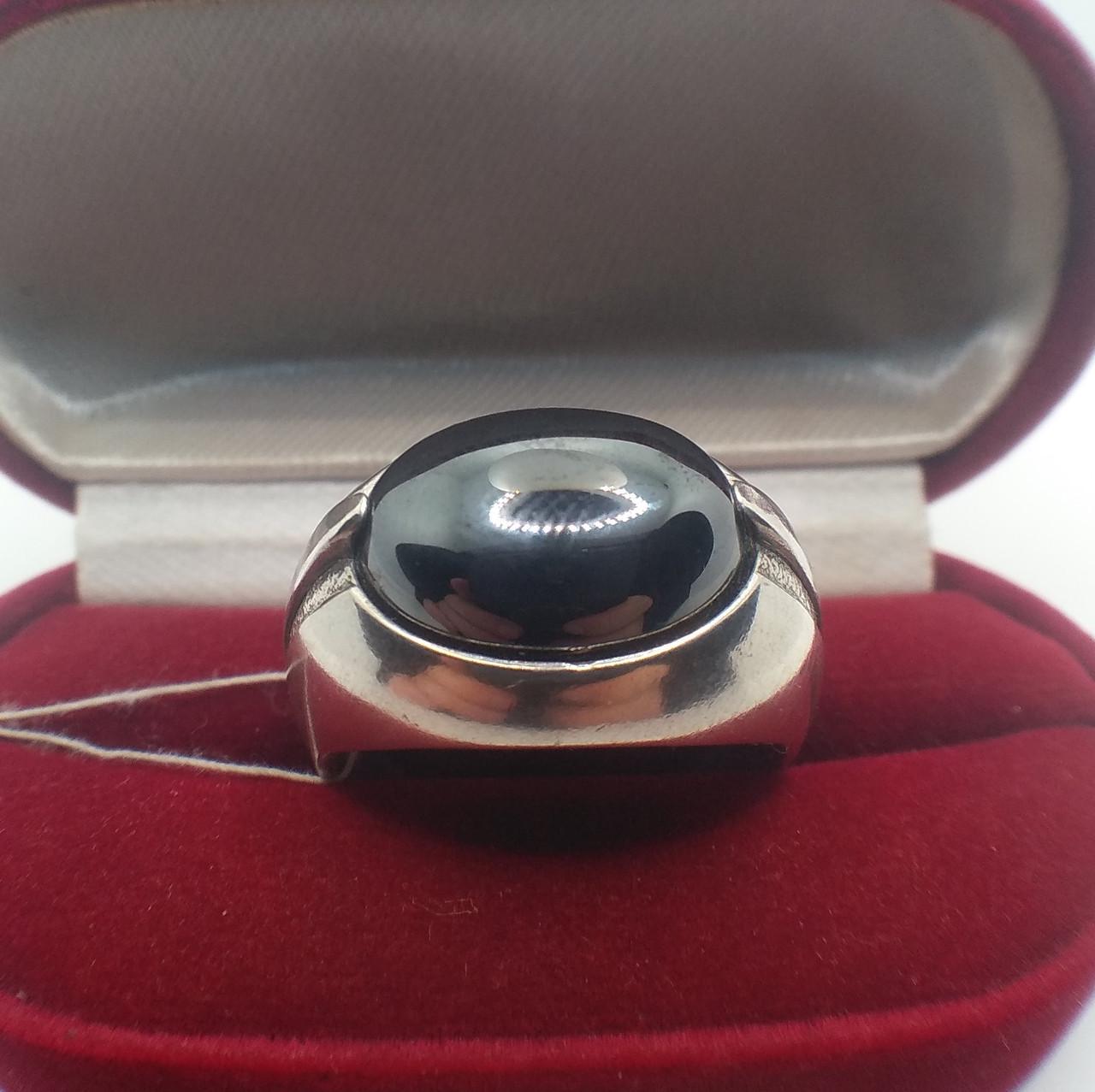 Кольцо серебро гематит 925° 13,42 г р. 21 (1751354073)