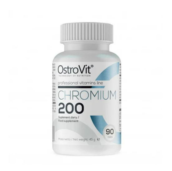 Микроэлемент Хром для спорта OstroVit Chromium 200 90 Tabs