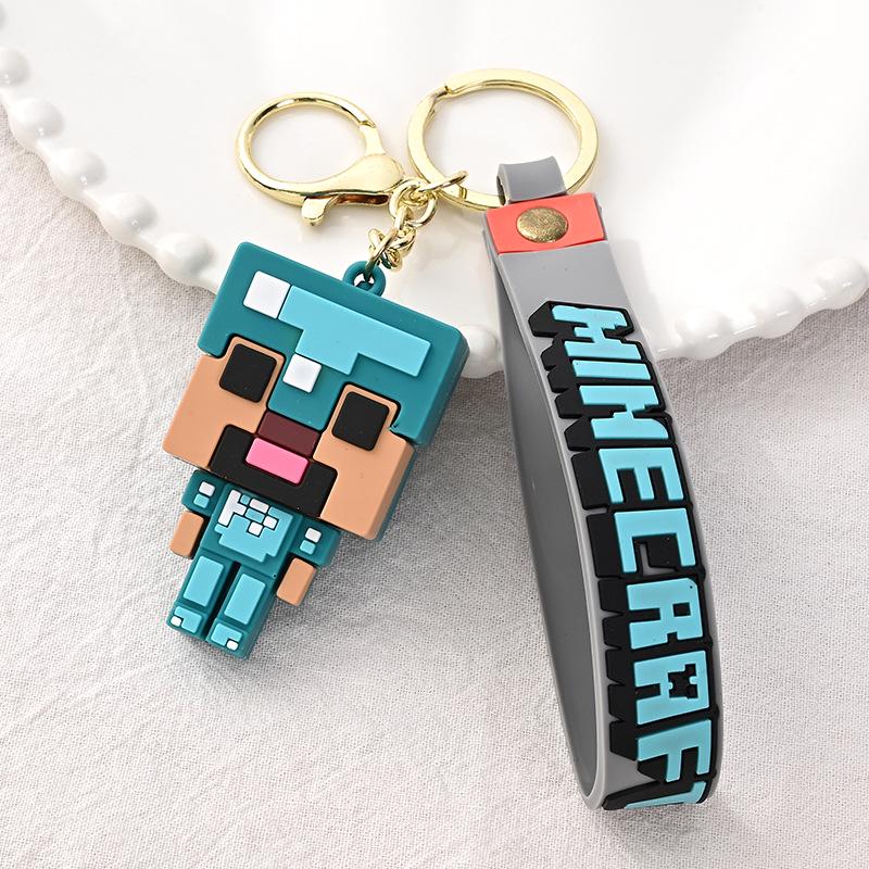 Брелок для ключів Minecraft Блакитний (038)