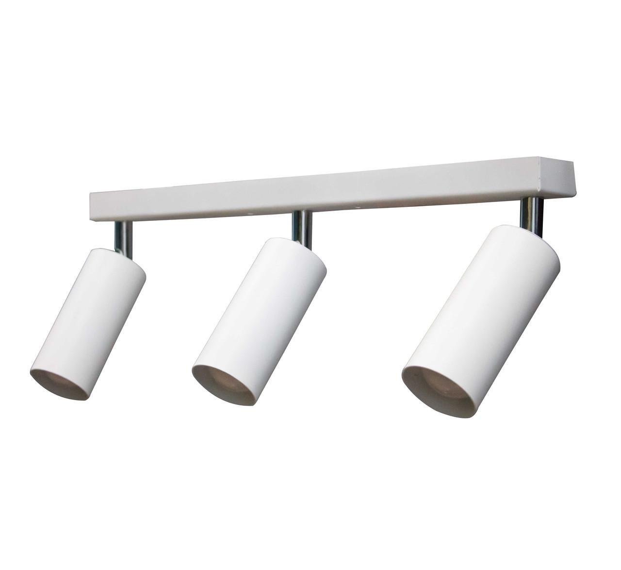 Светильник потолочный MSK Electric Tube под лампы Е27 с поворотным механизмом Белый (NL 1105-3 W) - фото 1