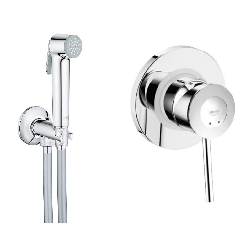 Гігієнічний душ із змішувачем Grohe BauClassic UA2904800S Хром (36261932)