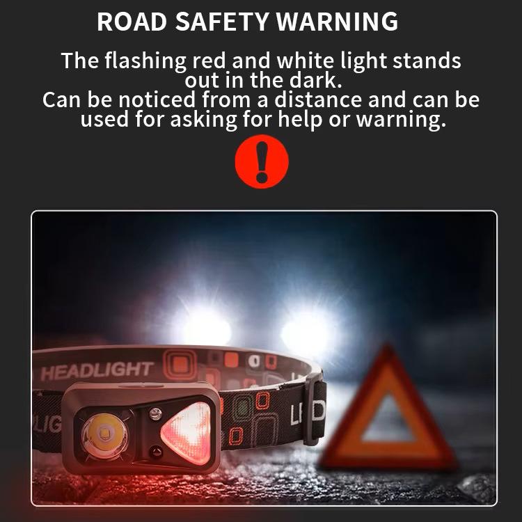 Ліхтар налобний W-18-XPG+6SMD white/red Motion Sensor 1x14500 - фото 7 Ліхтар налобний W-18-XPG+6SMD white/red Motion Sensor 1x14500 - фото 7