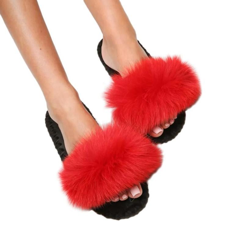 Тапки домашние женские Family Пушистики р. 38/39 Красный (351762)
