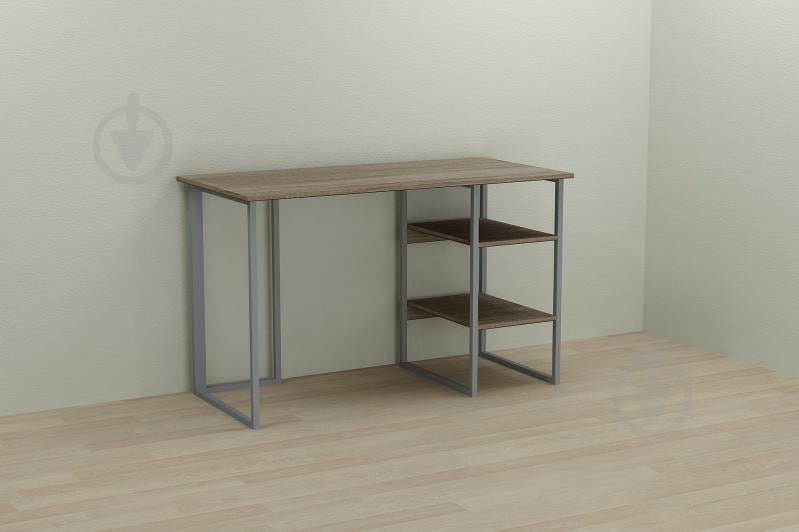 Компьютерный стол Ferrum-decor Кевин 75x120x60 серый ДСП Дуб Сонома Труфель 16мм