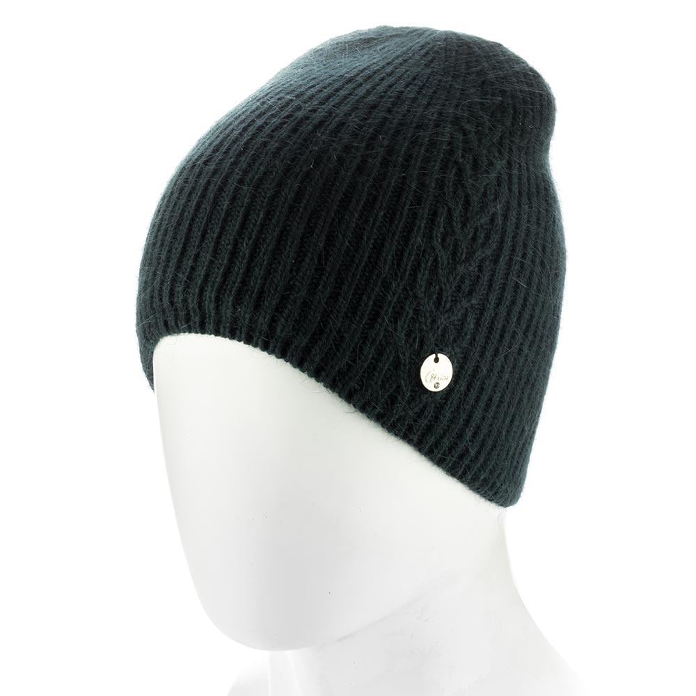 Шапка женская зимняя из ангоры Atrics WH903 с узором без отворота утепленная флисом Зеленый - фото 1 Шапка женская зимняя из ангоры Atrics WH903 с узором без отворота утепленная флисом Зеленый - фото 1