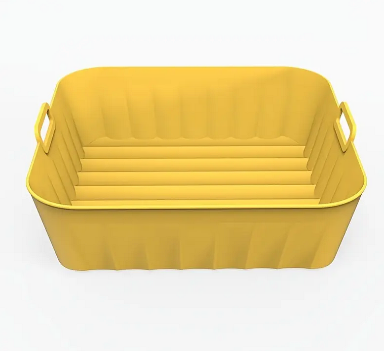 Форма силиконовая для аэрогриля ребристая мультипечи прямоугольная Желтый (SAM-319) - фото 1 Форма силиконовая для аэрогриля ребристая мультипечи прямоугольная Желтый (SAM-319) - фото 1