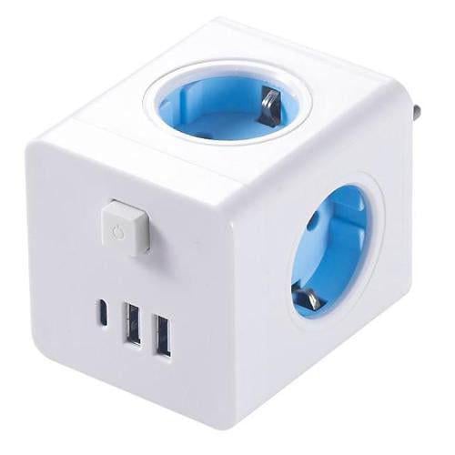 Мережевий розгалужувач Power Cube 4 розетки/3 USB (IN-637666)