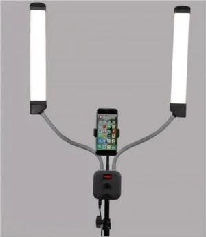 Led-лампа для селфи MULTIMEDIA X AL 45X двухрожковая для визажистов - фото 11