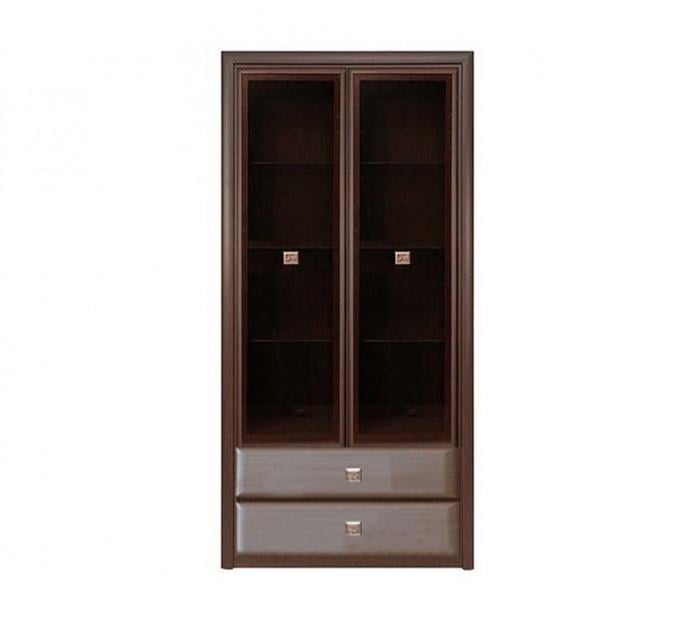 Витрина для кабинета двухдверная Коэн Gerbor REG2W2S из МДФ 1035х400х2005 мм Венге (5969ac03)