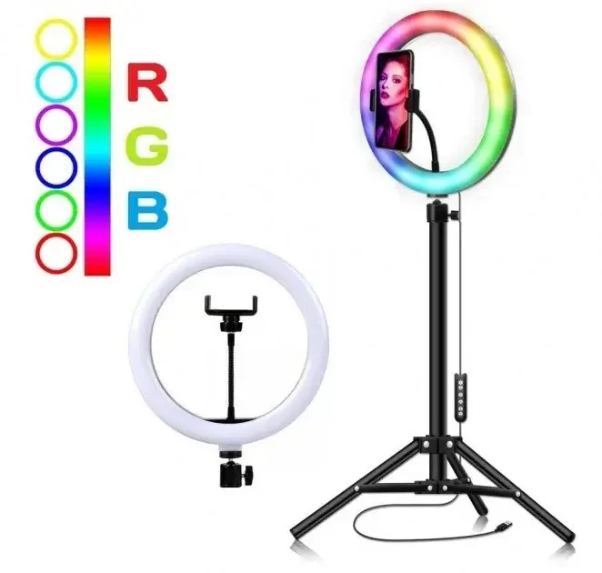 Кольцевая светодиодная лампа RGB 26 см 5В TP (VP-253) - фото 4