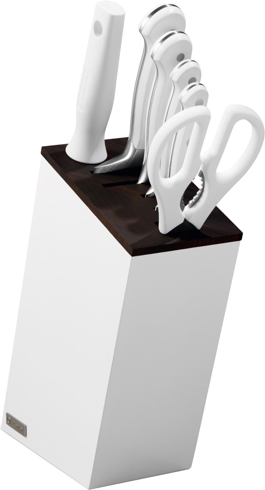 Набор ножей с заточкой и ножницами Wuesthof Classic White 7 пр. Белый (1090270601)