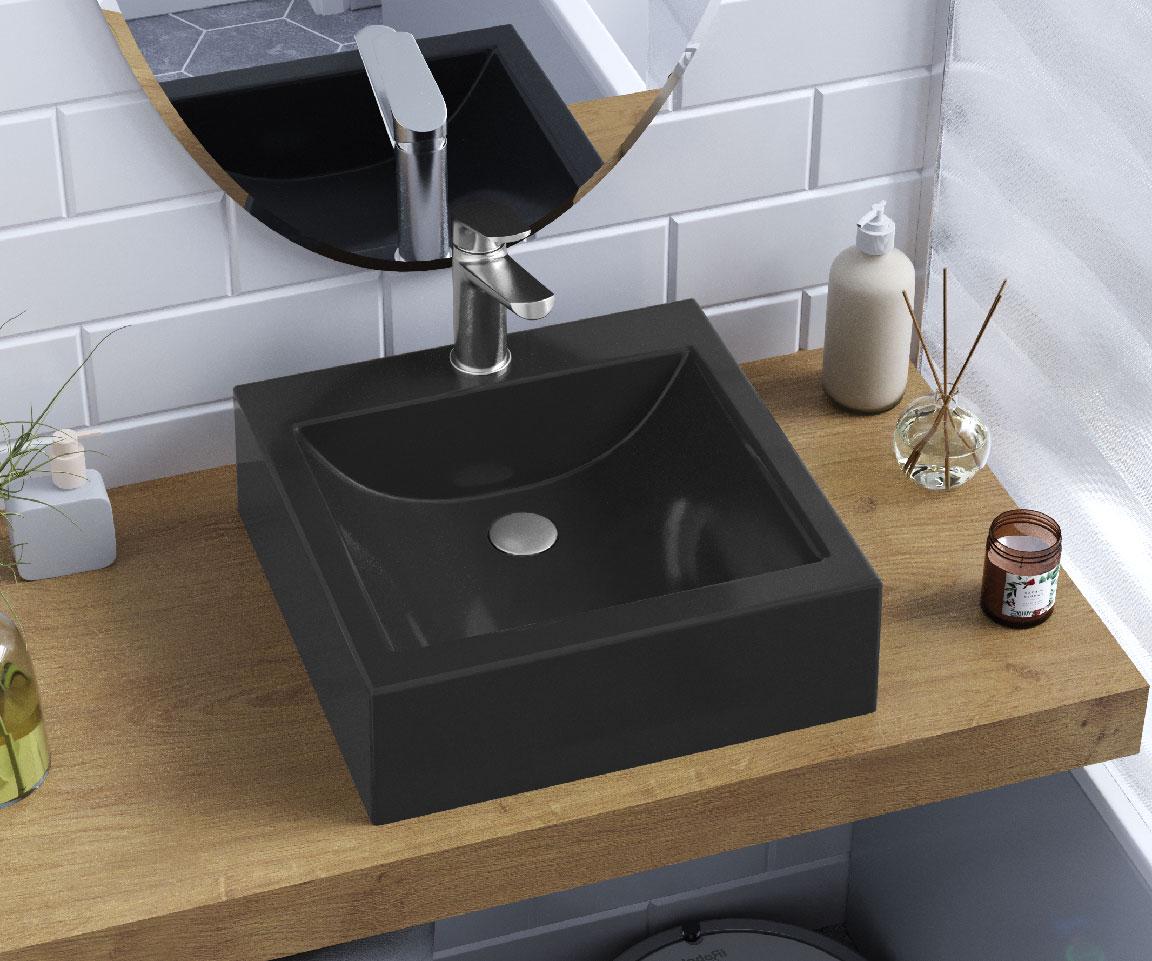 Умывальник накладной Status Brest 40 Black (34188872)