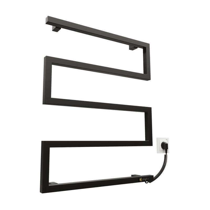 Рушникосушарка електрична KOSSER Зета 685х550 ER з таймером змійовик Чорний (2000962918793)