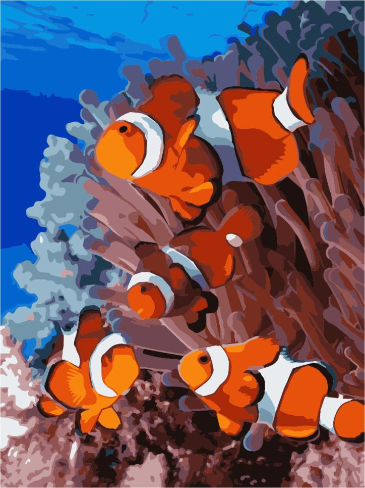 Картина по номерам Art Story Рыбки 30x40 см (AS1068)