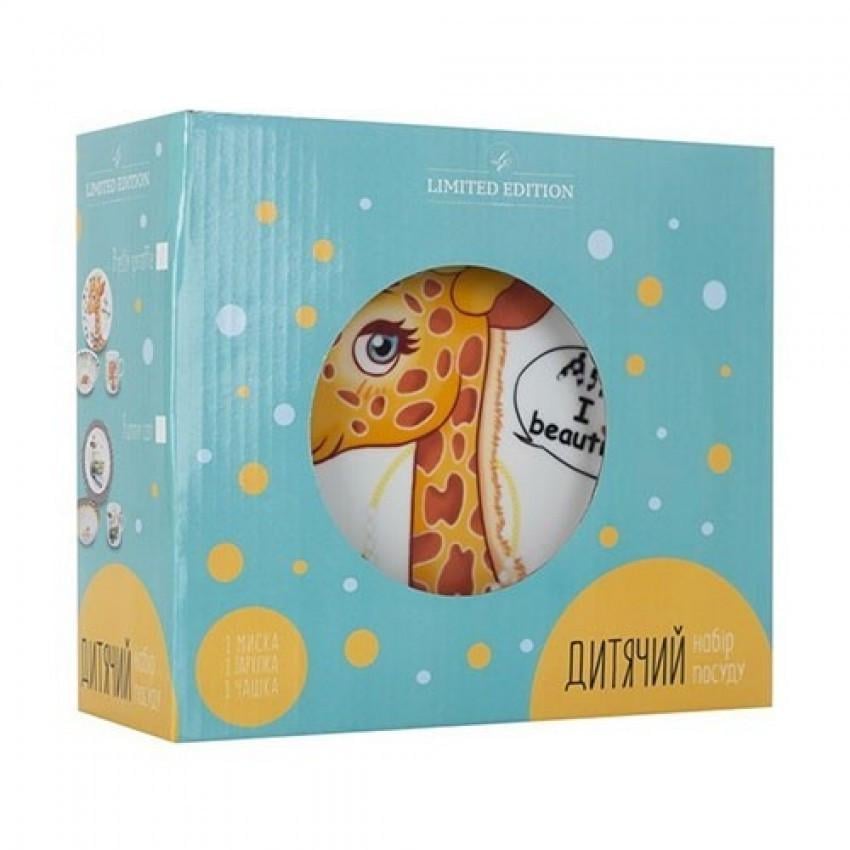 Набор детской столовой посуды Pretty Giraffe 3 (C389) - фото 2